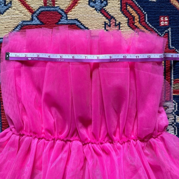 Lulu’s Pink Strapless Tulle Mini Dress Women’s Size Small Dress Size 2/4 NEW - Picture 10 of 11
